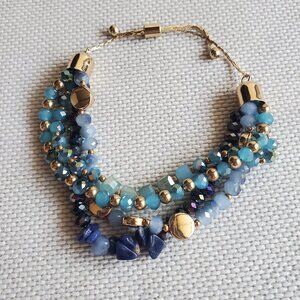 New Gold and Blue Bracelet